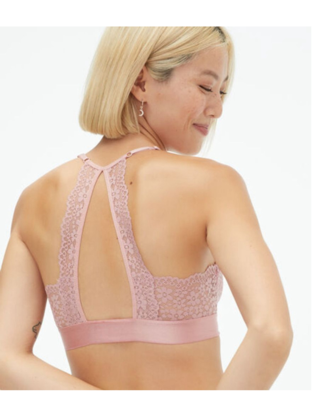 Women's Aeropostale Pink Lace Bralette L